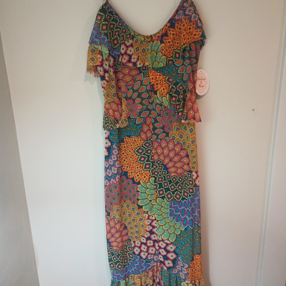 Vibrant Floral Maxi Dress